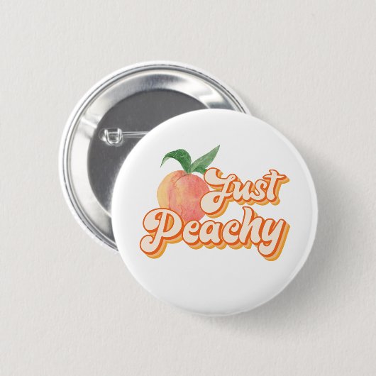 Gewoon Peachy Ronde Button 5,7 Cm (Voorkant /achterkant)
