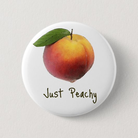 Gewoon Peachy Ronde Button 5,7 Cm (Voorkant)