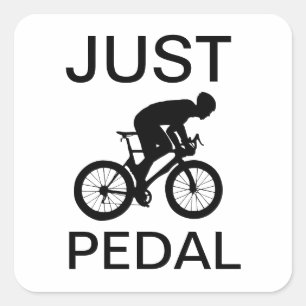 Gewoon pedaal vierkante sticker
