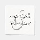 Gewoon perfect Mr. & Mrs. Napkin Servetten (Voorkant)