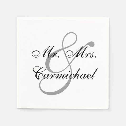 Gewoon perfect Mr. & Mrs. Napkin Servetten (Voorkant)