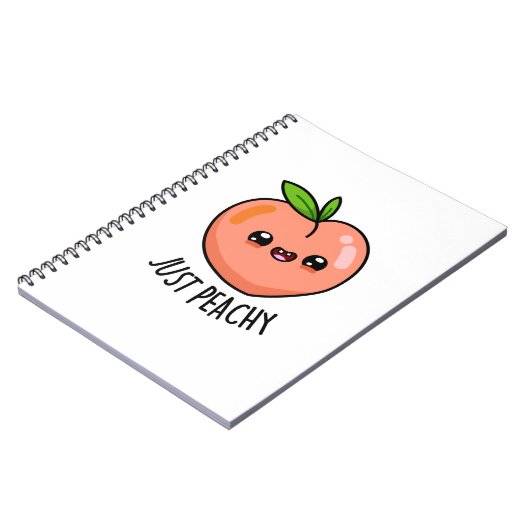 Gewoon Perzik Moppige Perzik Grap Notitieboek (Linkerzijde)