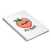 Gewoon Perzik Moppige Perzik Stom  Notitieboek (Rechterzijde)