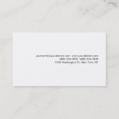 Gewoon Professioneel rood profiel Visitekaartje (Achterkant)