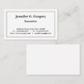 Gewoon professionele profielkaart visitekaartje (Voorkant / Achterkant)