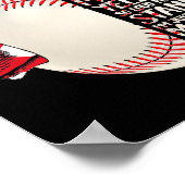 Gewoon Proud Mama en mijn zoon grootste Baseball m Poster (Hoek)