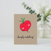 "Gewoon Radishing!" Briefkaart (Staand voorkant)