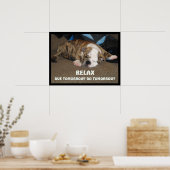 Gewoon relaxen poster (Keuken)