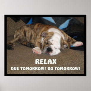 Gewoon relaxen poster