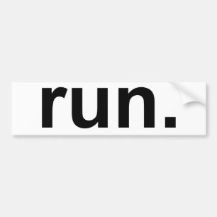 Gewoon rennen bumpersticker