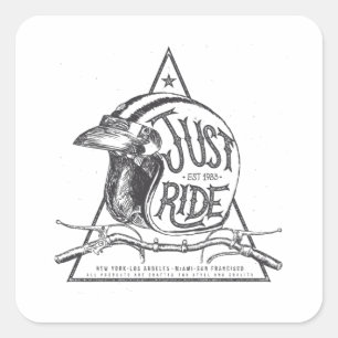 Gewoon rijden helm met handvat bar en demper vierkante sticker