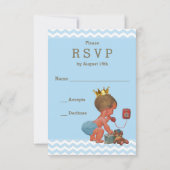 Gewoon roepen om alsjeblieft RSVP Prins Chevrons t Kaartje (Achterkant)