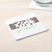 Gewoon Roll Vierkante Kartonnen Onderzetter (Schuin)