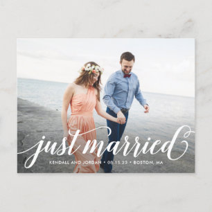 Gewoon Romantic Wedding Announding Briefkaart