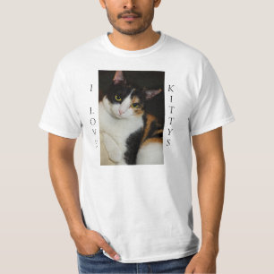 Gewoon rondhangen om mij heen... ik hou van katten t-shirt