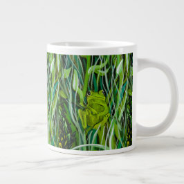 Gewoon rondhangen rond de koffiebeker grote koffiekop