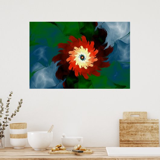 gewoon rood poster (Keuken)