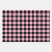 Gewoon roze Chevron Buffalo kerstmis Inpakpapier Vel (Voorkant 3)