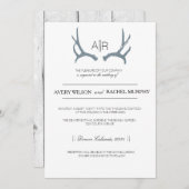 Gewoon rustiek & elegant | Moderne aangepaste Init Kaart (Voorkant / Achterkant)