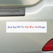 Gewoon                             sayToDrugs, NEE Bumpersticker (Op auto)