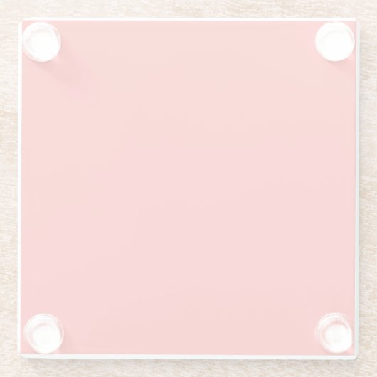 Gewoon Scarlet Rood glas Glazen Onderzetter (Achterkant)