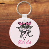 Gewoon Schattig Bridal Bouquet Sleutelhanger (Voorkant)