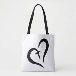 gewoon schattig LOVE + FAITH = BLESSED design Draagtas