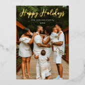 Gewoon Scripted Photo Folie Feestdagenkaart (Voorkant)