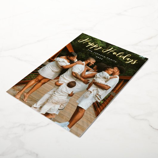 Gewoon Scripted Photo Folie Feestdagenkaart (Gedraaid)