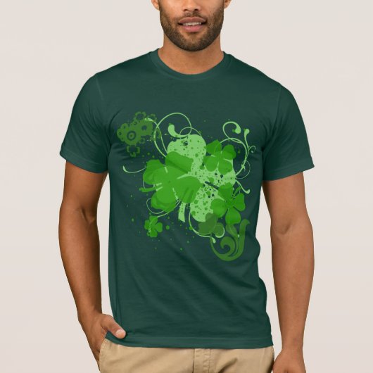 Gewoon Shamrocks St Patricks Day T shirt (Voorkant)