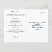 Gewoon Silver Save the Date Briefkaart (Achterkant)