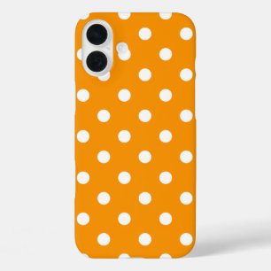 Gewoon Sinaasappel met polkadots iPhone 16 Plus Hoesje