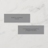 Gewoon Slim Professional Grey Mini Visitekaartje (Voorkant / Achterkant)