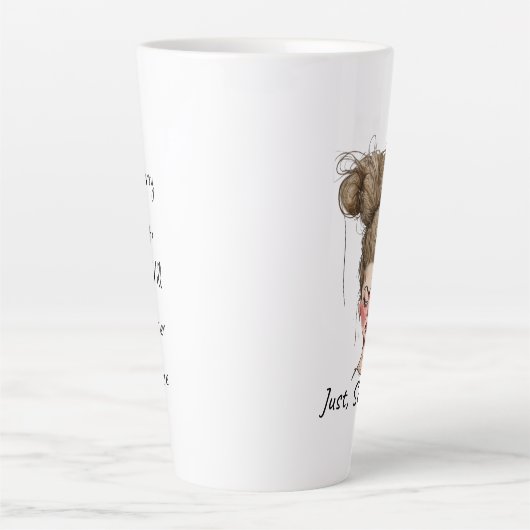 Gewoon, soms! Grappige slechte dag Latte Mok (Voorkant)