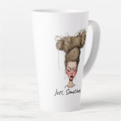 Gewoon, Soms! Grappige Slechtedag Latte Mok (Rechterhoek)