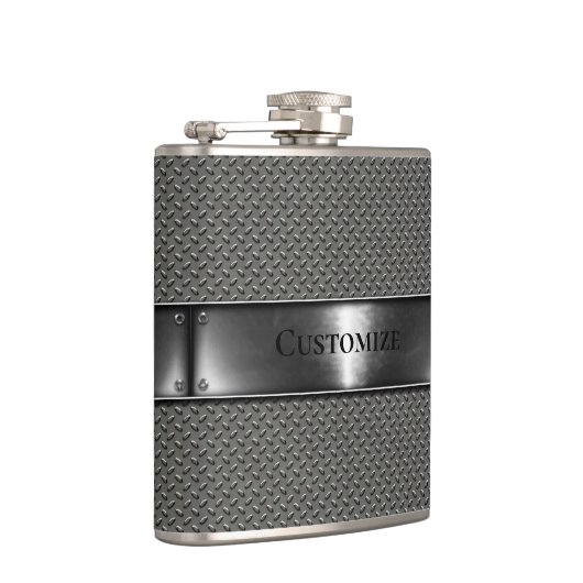 Gewoon staal heupfles (Rechts)