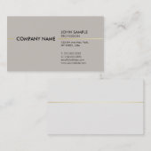 Gewoon stijlvol, modern, elegant design visitekaartje (Voorkant / Achterkant)