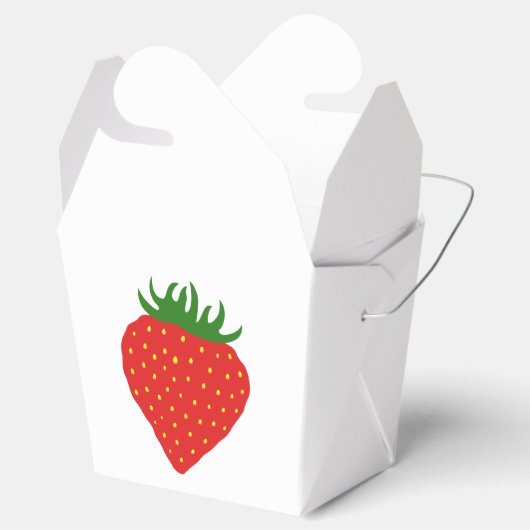 Gewoon Strawberry gunstboxen Bedankdoosjes (Geopend)