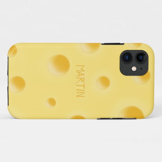Gewoon te Cheesy! Aangepaste Zwitserse Cheese Case-Mate iPhone Case (Achterkant (horizontaal))