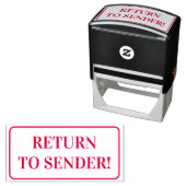 Gewoon "TERUG NAAR VERZENDING!" Rubber Stempel (In situ)