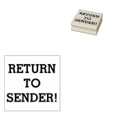 Gewoon "TERUG NAAR VERZENDING!" Rubber Stempel (Gestempeld)