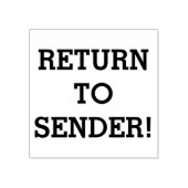 Gewoon "TERUG NAAR VERZENDING!" Rubber Stempel (Afrduk)