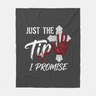 Gewoon Tip Belofte Halloween Bloederige Handkruis Fleece Deken