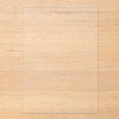 Gewoon transparant 5" x 7" leeg Afstuderen Acryl Uitnodigingen (Voorkant)