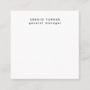 Gewoon trendy minimalistisch professioneel profiel informatiekaartje