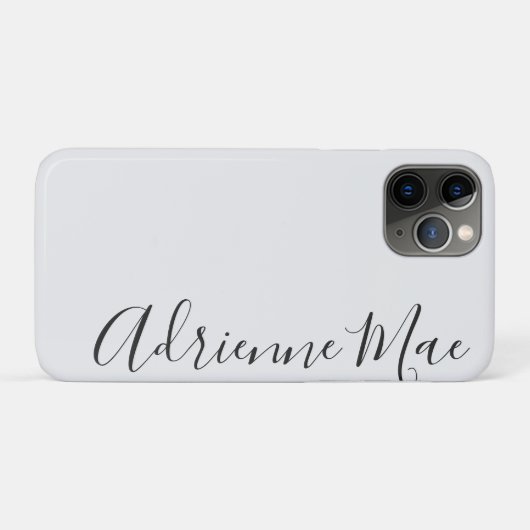 Gewoon Trendy Personalized White Silver Case-Mate iPhone Case (Achterkant (horizontaal))
