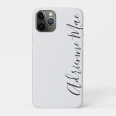 Gewoon Trendy Personalized White Silver Case-Mate iPhone Case (Achterkant)