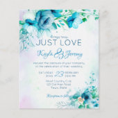 Gewoon van de blauwe blauwgroen bloemen die huweli (Voorkant)