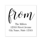 Gewoon van gepersonaliseerde rubberen stempel (Design)