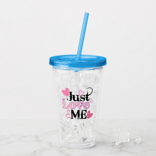 Gewoon van me houden 02.w. acryl drinkbeker